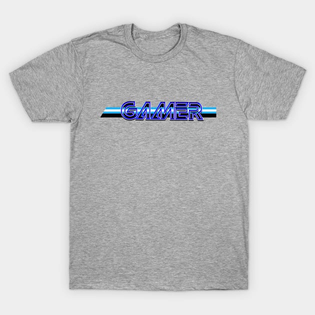 Gamer  blue T-Shirt by AlondraHanley